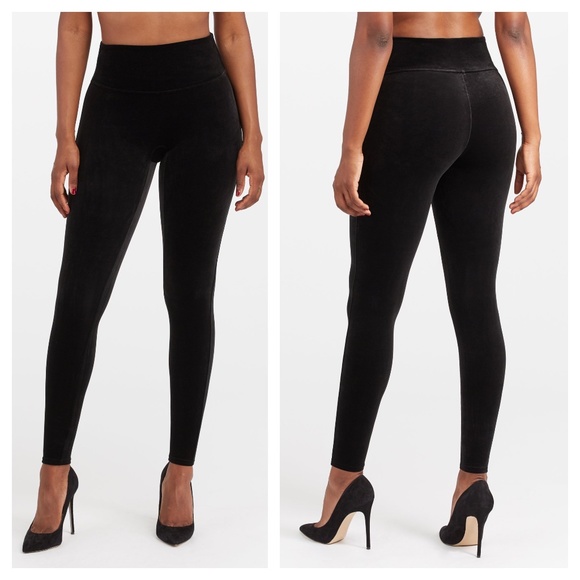 SPANX Pants - SPANX Black Velvet Leggings 2070